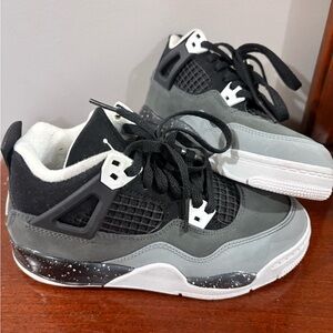 Gray and Black Sneakers